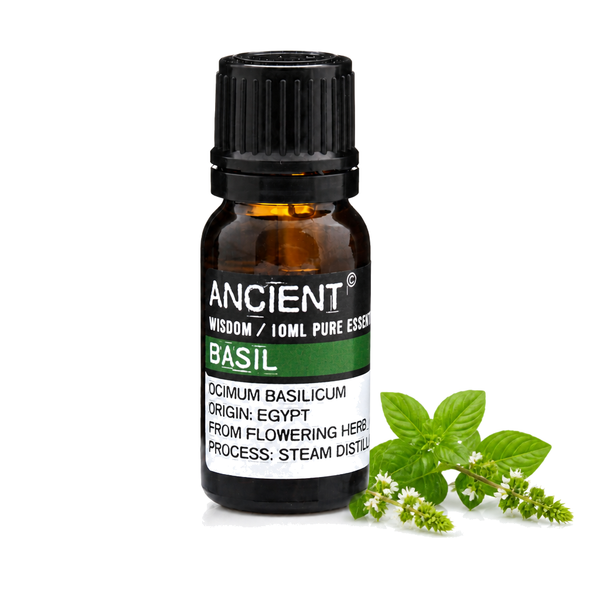 10 ml Basil Essential Oil — clean white packshot