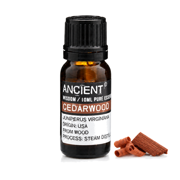 10 ml Cedarwood Virginian Essential Oil — clean white packshot