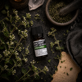 Oregano Essential Oil 10ml — overhead lifestyle flat lay