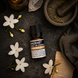 10 ml Jasmine Dilute Essential Oil — overhead lifestyle flat lay