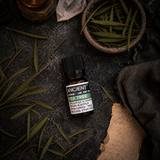 10 ml Tea Tree Essential Oil — overhead lifestyle flat lay