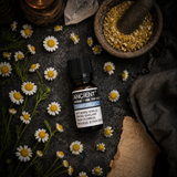 10 ml Chamomile Roman (P) Essential Oil — overhead lifestyle flat lay